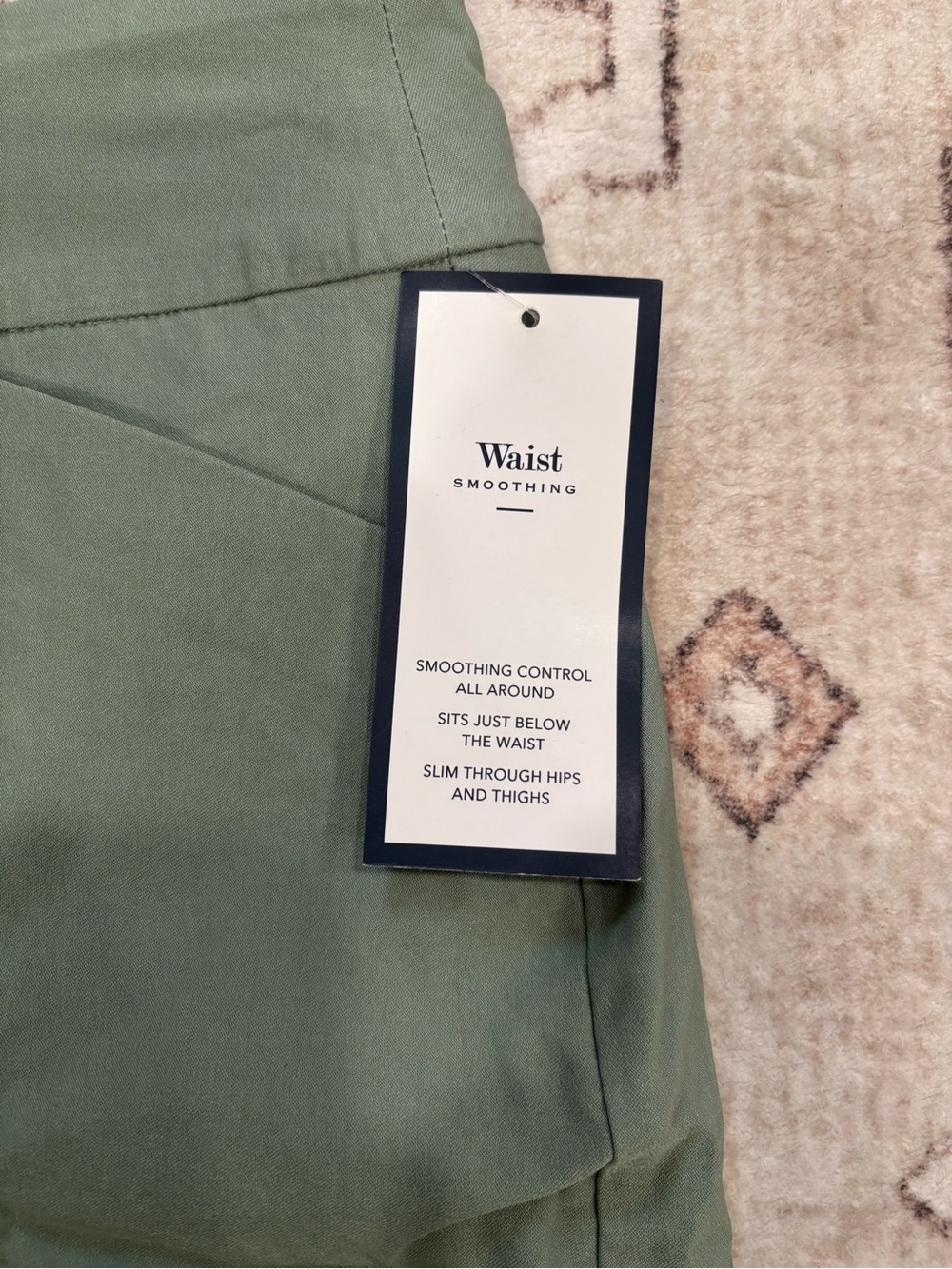 Charter Club Olive Green Mini Skirt with Side Slit - Picture 3 of 10